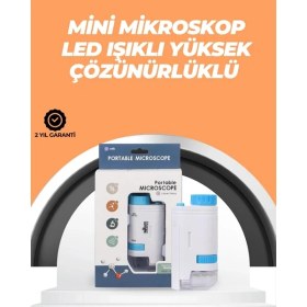 Resim Beruflic Portatif El Mikroskop - LED Işıklı, Aynı Anda Net Odaklama 
