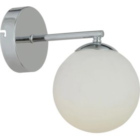 Resim Apliqa Elvin Krom Kaplama Duvar Lambası Yatak Odası-Yatak Başı-Banyo İçin Modern Aplik 