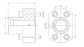 Resim Sae 3000PSİ 24° Adaptör Manometre Çıkışlı 