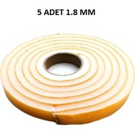 Resim 5 Adet Kapı Pencere Isı Yalıtım Süngeri Yapışkanlı Pencere Rüzgar Bandı 18MM x 2,5 mt 