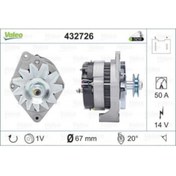 Resim Valeo ALTERNATOR 12V 50A R9 R11 R19 TOROS CLIO I EXPRES - 432726 