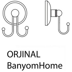 Resim Çelik Banyo Paslanmaz Pirinç Bella Bornozluk Askılık Gri 