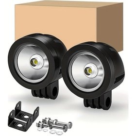 Resim Challenger Motorsiklet Led Sürüş Lambaları 90w 8000lm Beyaz Işık D3s 2pcs Su Geçirmez Offroad Işıkları Suv Atv Motosiklet İçin 