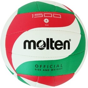 Resim Molten V4M1500 No 4 Dikişli Voleybol Topu Kırmızı Yeşil Kırmızı - Yeşil 