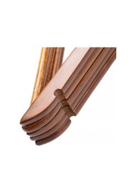 Resim Faravis Atelier Kahverengi Ahşap Lüks Askı Kıyafet Elbise Gömlek Ve Pantolon Askısı Amerikan Kanca 10 Adet 