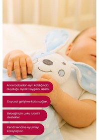 Resim Bebekevi Mavi Desenli Uyku Arkadaşı Bebek Uyku Arkadaşı Mavi 