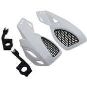 Resim 24cm Motosiklet Handguard Kawasaki Suzuki Honda Yamaha Moto Dirt Bike Atv'leri Mount Kit Bisiklet Beyaz 