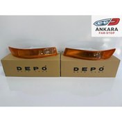 Resim Depo TOYOTA COROLLA AE101 1993 - 1998 ÖN TAMPON SİNYAL LAMBASI SAĞ - SOL TAKIM (DEPO MARKA) 