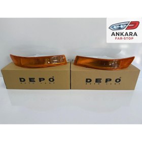 Resim Depo TOYOTA COROLLA AE101 1993 - 1998 ÖN TAMPON SİNYAL LAMBASI SAĞ - SOL TAKIM (DEPO MARKA) 