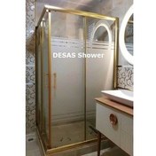 Resim 90 x 90 Kare Gold Teknesi̇z Desaş Shower 