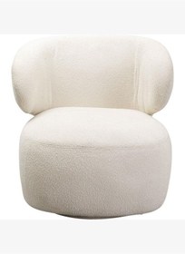 Resim Kare Design Swivel Armchair Elite Cream 