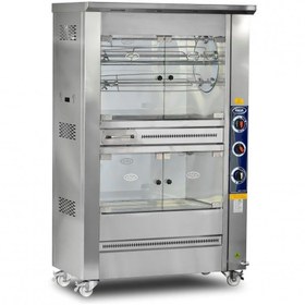Resim Pimak Tüplü Piliç Makinesi 5+5 Şiş 20 + 20 Piliç 92 x 60 x 190 (cm) 