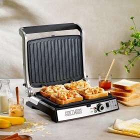 Resim Schafer Grill Haus Granit 2000W Izgara ve Tost Makinesi Inox 