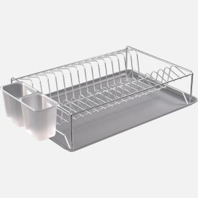 Resim Metaltex Tek Katlı Tablalı Bulaşıklık Krom 40X27X10CM 