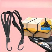 Resim 1 adet Çok Amaçlı Ayarlanabilir Elastik Bungee Kordonu saç tokası ile - Güvenli Motosiklet ve Bisiklet Kaskı Bagaj Askısı, Dayanıklı Naylon, Çeşitli Koltuk ve Bagaj Askısı Tipleri için Uygun, Kask Aksesuarları 