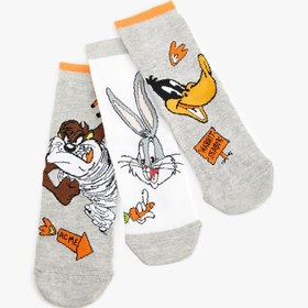 Resim Erkek Çocuk 2'li Bugs Bunny Baskılı Çorap Seti Lisanslı 