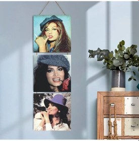 Resim Ahşap Katlanabilir 3lü Tablo - Tbl0056 