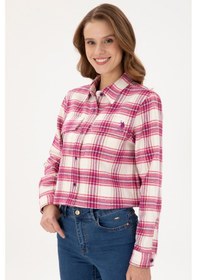 Resim U.s. Polo Assn. Kadın Menekşe Gömlek Desenli 50291115-vr037 Menekşe 