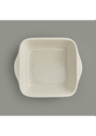 Resim İpekk Porselen Büyük Boy Fırın Kabı - Krem - 25x21 Cm Çok Renkli 
