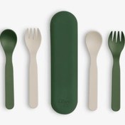 Resim Citron Bio-Based 2'li Çatal Kaşık Takımı ve Kutusu - Green/Cream 1196953 