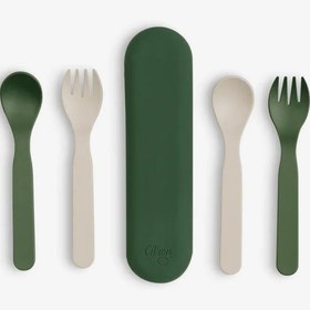 Resim Citron Bio-Based 2'li Çatal Kaşık Takımı ve Kutusu - Green/Cream 1196953 