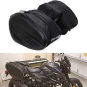 Resim Motorsiklet Sırt Çantaları, Yan Seyahat Valizleri 36 L - 58L Genişleyebilen Kapasiteli Çift Yan Çantalar 
