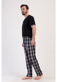 Resim Yake Store Ceplı Erkek P.suprem Tek Alt Pıjama - Gray Siyah 