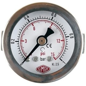 Resim SIMGA 0-6 Bar Çap Ø52 Mm Pano Tip Kuru Manometre 