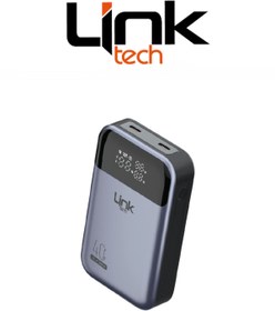 Resim Linktech MP12 Premium Dijital Ekranlı Çift Type-C Çıkış 40W Hızlı Şarj Uçakta Taşınabilen 10.000mAh PowerBank 