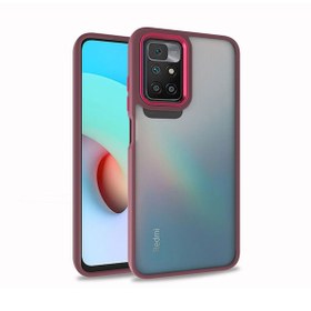 Resim Xiaomi Redmi 10 Uyumlu Kılıf Zore Flora Kapak Kırmızı 
