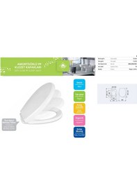 Resim T - may Kışla Tak - Çıkart Yavaş Kapanan Amortisörlü Klozet Kapağı 