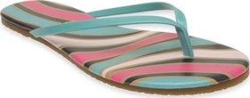 Resim Tkees Tk-2209 Klasik Desenli Parmak Arası Çok Renkli Kadın Terlik 