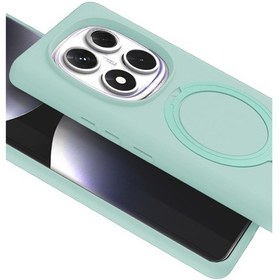 Resim Redmi Note 14 Pro 4g Regal Magsafe Standlı Kapak - Su Yeşili 
