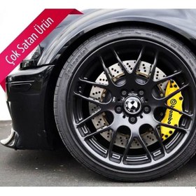 Resim Volkswagen Beetle Uyumlu Brembo Sarı Kaliper Kapağı 4 Parça Ön Arka Set 