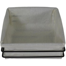 Resim Kare Telli Ekmek Sepeti Siyah 