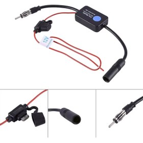 Resim Techmaster 12v Radyo Sinyal Yükseltici Güçlendirici Amplifikatör 