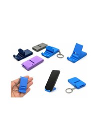 Resim Anahtarlık Telefon Tutucu Katlanabilir Sert Plastik Taşınabilir Stand 