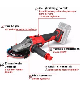 Resim Pratik Akülü Avuç Taşlama, Hafif ve Güçlü, Çok Yönlü Kullanım 