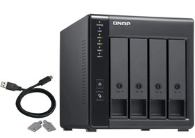 Resim QNAP TR-004 4 HDD Yuvalı 3.5\ NAS Depolama Ünitesi (QN-TR-004) 