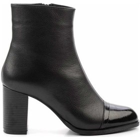 Resim Siyah Siyah Leather Kadın Bot & Bootie K02208021503 Siyah Siyah 
