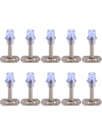 Resim Kapı Stoperi Tamponu Metal Kapı Durdurucu Tutucu Kapı Altı Üstü Kolu Stopu Silikonlu Krom Renk 8 cm 