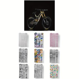 Resim ENLEE Bisiklet Çerçeve Koruma Bandı, Kalın PVC Dağlık Koruyucu Stickerlar, Bisiklet Çizik Önleyici Kaplama 