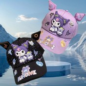 Resim 1 Adet Sanrio Kurome Serisi Kuromi Beyzbol Şapkası - Sevimli Karakter Tasarımı, Hafif Ayarlanabilir Snapback, Her Mevsim Rahatlığı, Makinede Yıkanabilir, Kadınlar İçin Mükemmel Tatil Hediyesi 