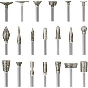 Resim Sourcingasia Namuny Taş Oyma Seti Elmas Çapak Uçları, 20 Adet Parlatma Kitleri Döner Aletler Aksesuarları Oyma Için 1/8 Inç Saplı (Yurt Dışından) 