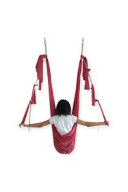 Resim Naturecamp Nana Aerial Fly Antigravity Profesyonel Swing Gül Kurusu Yoga Hamak Seti 