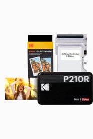 Resim Kodak Mini 2 Retro Bluetooth Fotoğraf Yazıcısı 54x86 mm 