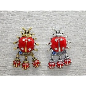 Resim Just Cheap Store Swaroski Uğur Böceği Magnet Alk3856 