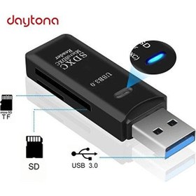 Resim Daytona NO143 Kart Okuyucu Micro SD Kart Okuyucu USB 3.0 Çevirici Adaptör 2 Adet 