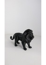 Resim Minimal Aslan Heykeli Hediyelik Natural Ev Ofis Dekoratif Obje 13cm 