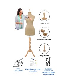 Resim 46 Beden Full Iğne Batabilen Terzi Mankeni Prova Mankeni Vitrin Mankeni Po-01 7308 